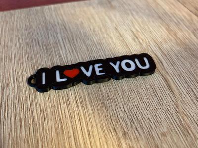 I love you keychain