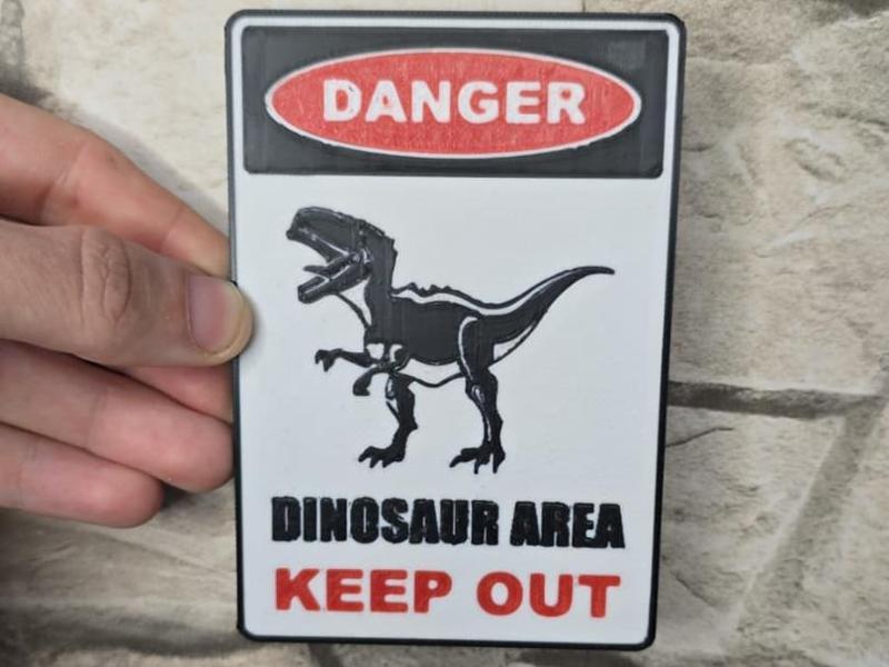 Danger Dinosaur Area Logo (Jurassic Park)
