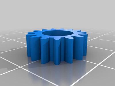 Attachable gear for 9g servo gripper