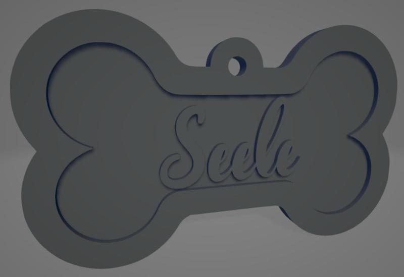 Bicolor Dog Collar "Seele" - Collar bicolor para perro "Seele"