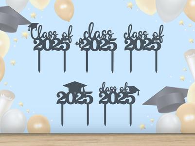 Class of 2025 - Graduation Cake Toppers