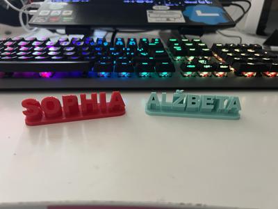 3D Nametags (customizable)