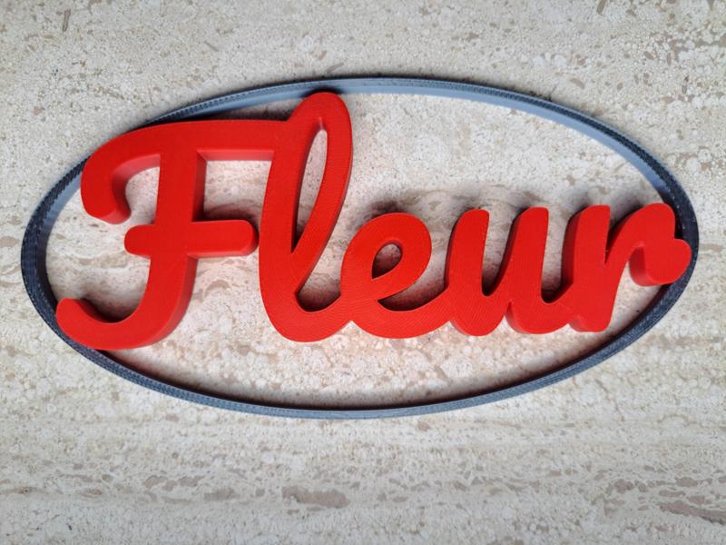Fleur  name sign (wall/door)