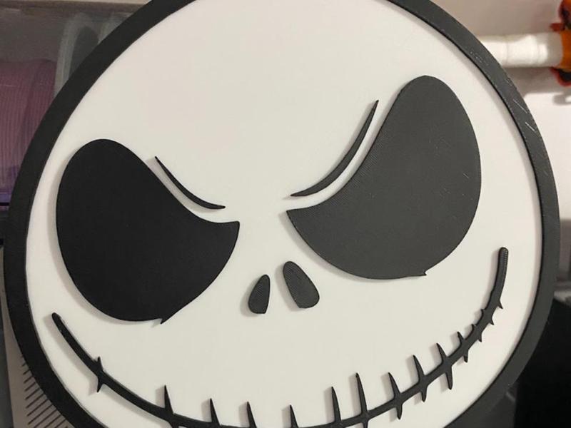 jack skellington face decor or cake topper