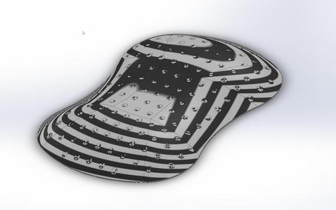 Teal Sport Top Cover - Dimpled (golf ball style)