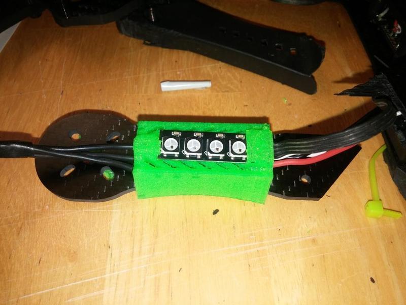 ESC Cover & LED Light Holder for Quadcopters
