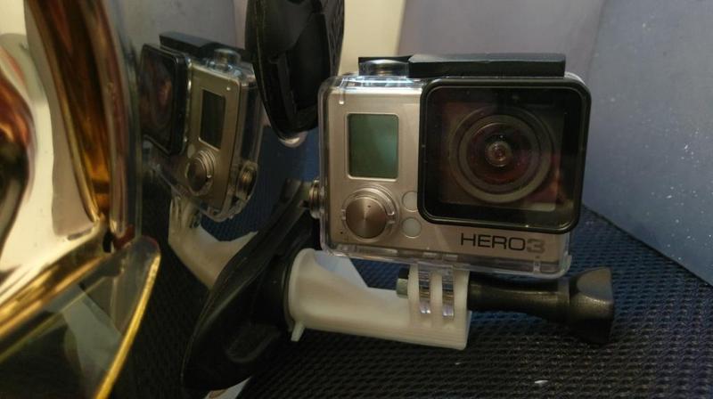 Fixation Go pro casque de pompier F1