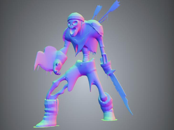 skeleton warrior - armoured skeleton 