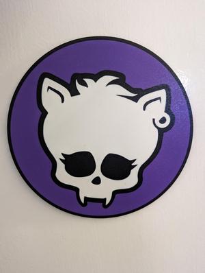 Monster High Clawdeen Skullette Bordered Wall Plaque Flat
