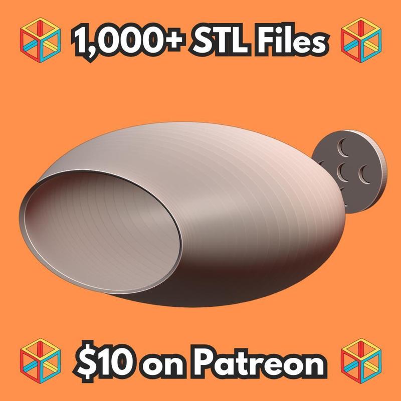 Magnetic Bubble Loft Reptile Hide for Glass Terrariums (Uses 8mm x 2mm Magnets) MineeForm FDM 3D Print STL File