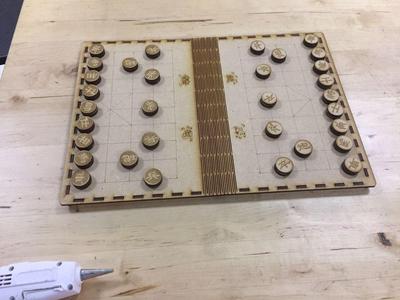 laser cut Xiangqi(Chinese Chess)