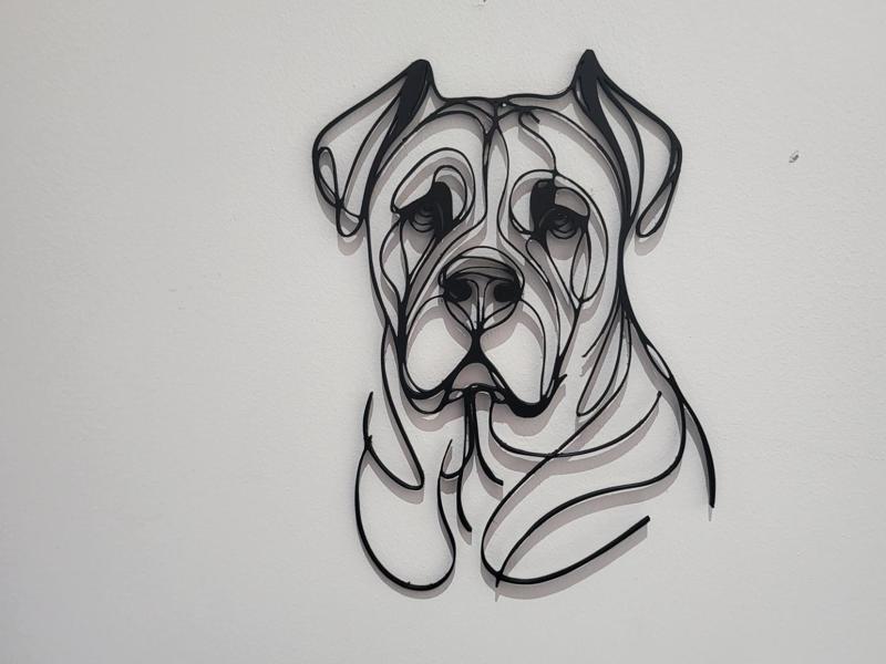 cane corso dog wall art mastiff
