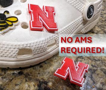Nebraska Cornhuskers Croc Charm Jibbitz