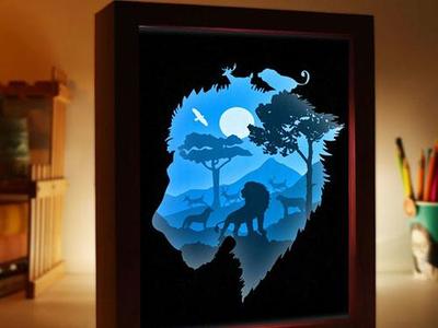 Lion King of Forest light box