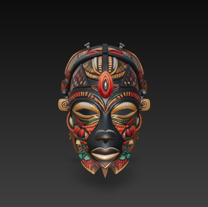 COLLECTION MASKS "AFRICAN MASK 2".