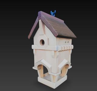 BIRDHOUSE 3 IDEAL FOR GARDEN OR DECORATION