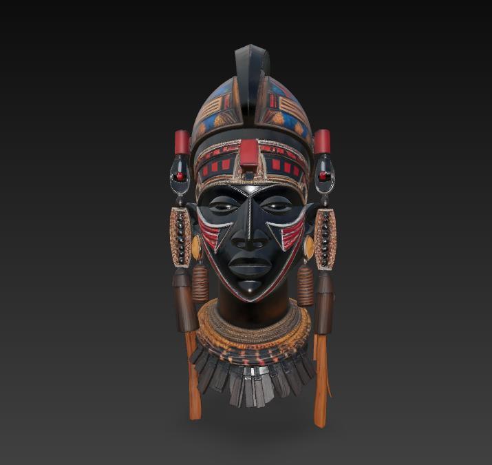 COLLECTION MASKS "AFRICAN MASK 3".