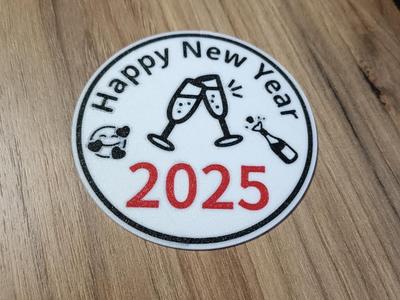 New Year Drinks Party Coaster