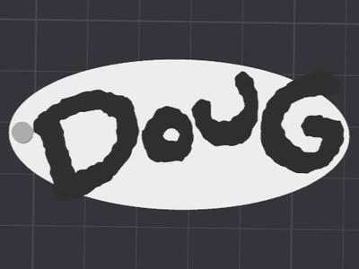 Doug Logo Keychain