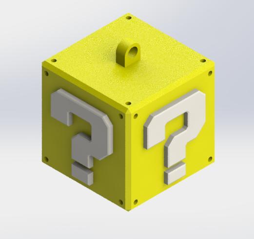 Mario Bros surprise cube key chain