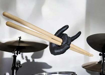 Rock Hand / Devil Horns Drumsticks Holder