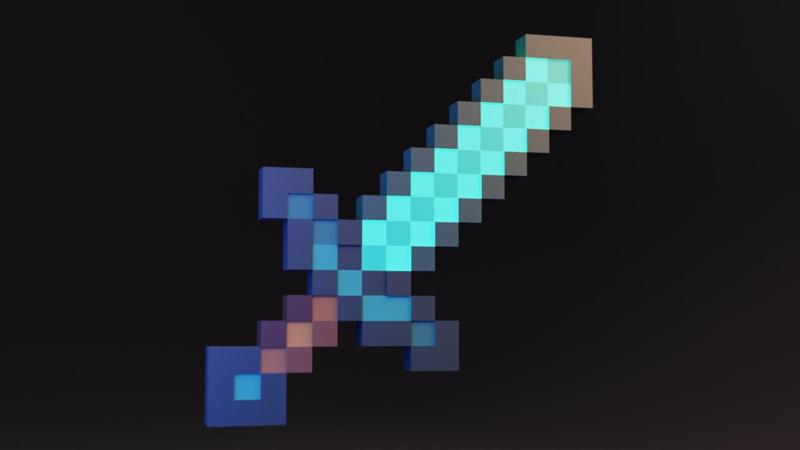 Minecraft Sword - Cube Game Replica