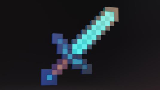 Minecraft Sword - Cube Game Replica