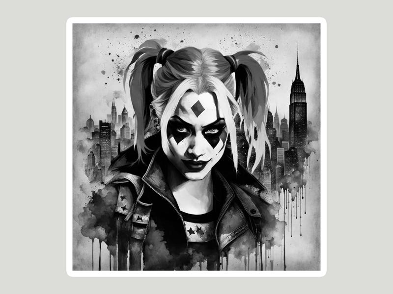 Harley Quinn Hueforge Wall Art