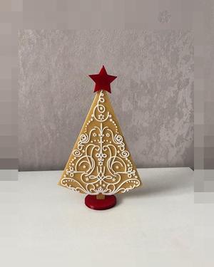 Christmas tree with patterns