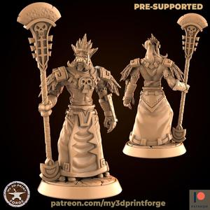 Tribe Troll Priest with a Staff