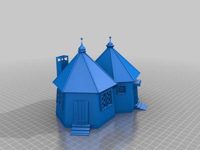 House inspired by Hagrid's Huts from the Harry Potter series