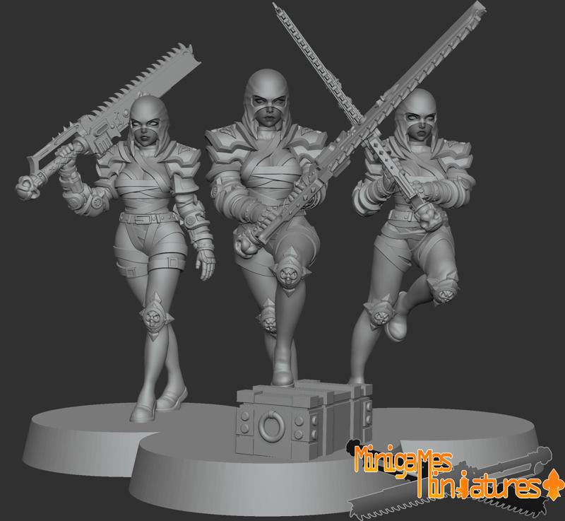 Space nuns anime figurines  (March 2022)