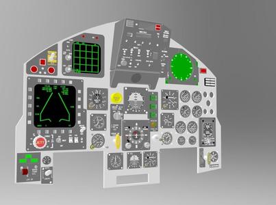 F15 C cockpit panel