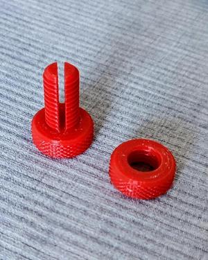 Sloted bolt and nut for wall mounted cable organizing   