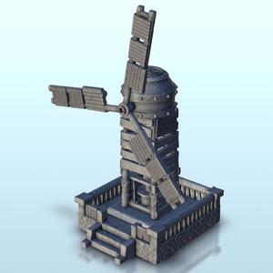 Wind generator on platform 8 - Medieval Flames of war Bolt Action SAGA DBA Age of Sigmar Warhammer