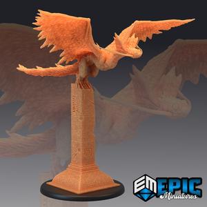 Snow Wyvern Pillar / Arctic Feathered Drake / Ice Dragon Bird