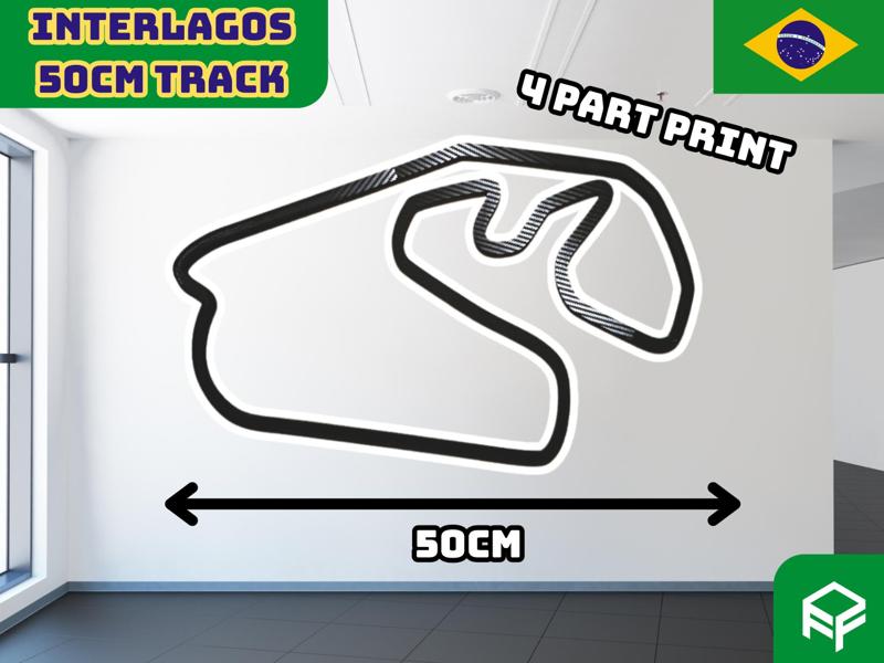 Interlagos (José Carlos Pace) RaceTrack with 50cm 