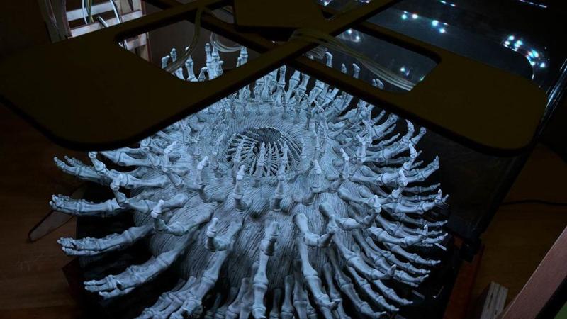 Halloween 3D Zoetrope: The Bone Urchin 