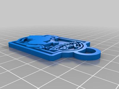Prancing Pony Sign keychain (remix)