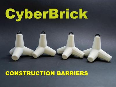 CyberBrick realistic construction barrier