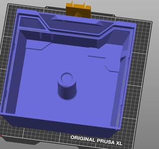 Prusa Core One  Printable Drybox v2 one piece remix with Silica box mount   