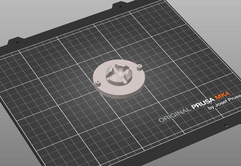 Prusa Enclosure Corner Puck Light Ball Mount Adapter   