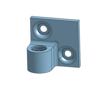 Ender 3 Pro adapter for flexible coolant pipes