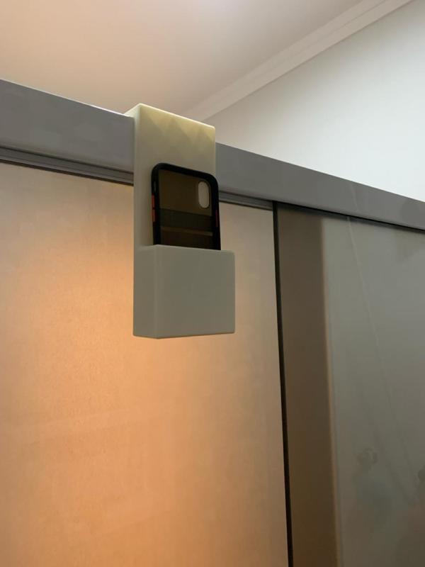 Suporte Celular pendurar, box banheiro - Hanging cell phone holder, bathroom box