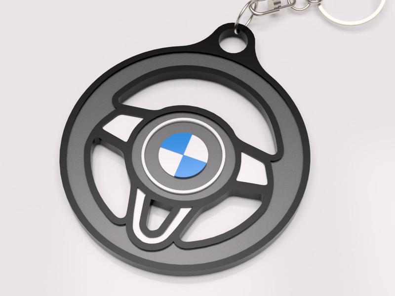 BMW Steering Wheel Keychain