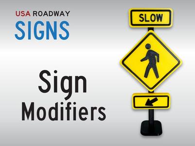Sign Modifiers - US Road Mini Signs