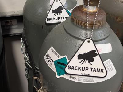 Backup Tank Signage