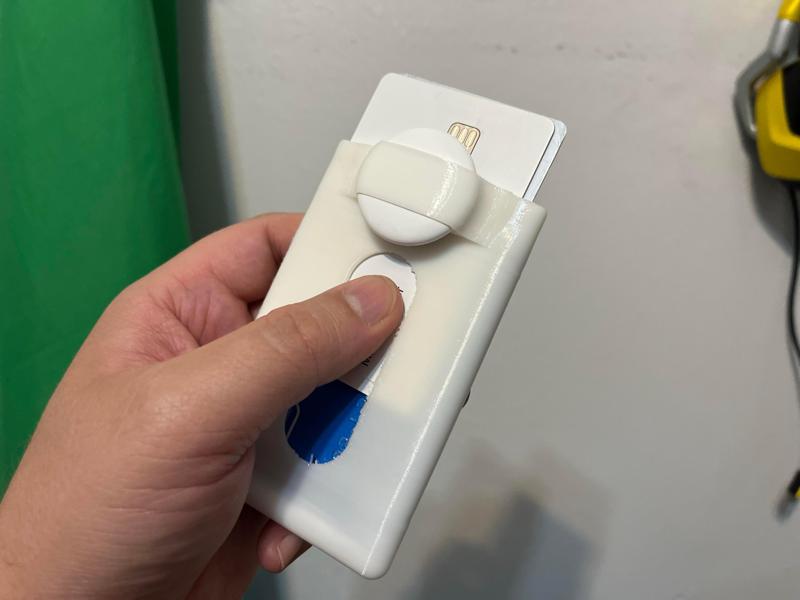 Flexible Slider Pouch Wallet (Soft TPU Card Wallet) with Apple Airtag Slot