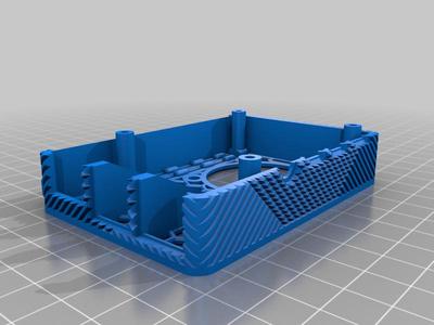 Raspberry Pi 4 case with break-out GPIO tab, 40mm Fan + 2020 V-Slot Rails