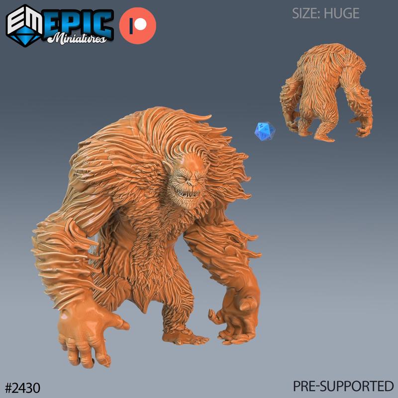 Yeti Abomination / Big Foot / Frost Giant / Bigfoot / Sasquatch / Snowy Beast / Arctic Encounter
